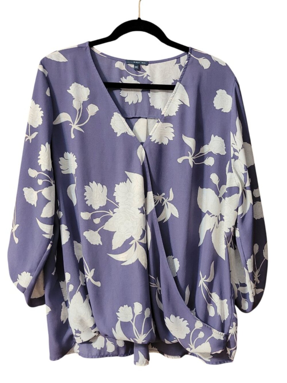 West Kei Alexa ¾ Sleeve Surplice Blouse - Size XXL